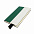 Бизнес-блокнот UNI, A5, бело-зеленый, мягкая обложка, в линейку, черное ляссе с логотипом в Астрахани заказать по выгодной цене в кибермаркете AvroraStore