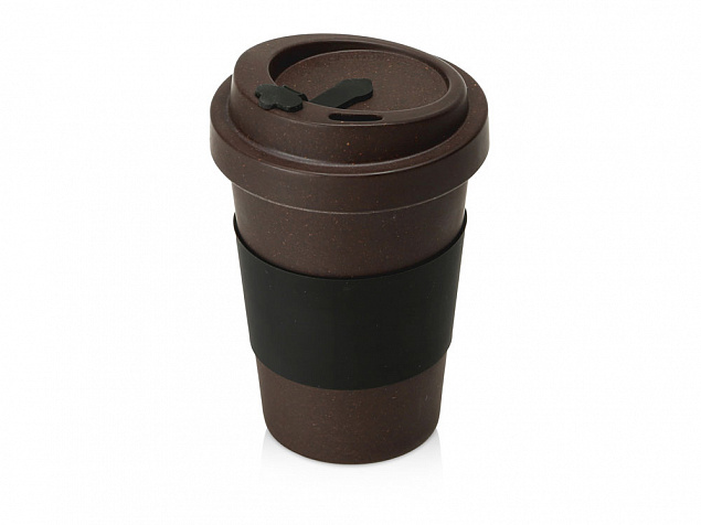 Стакан из кофе с силиконовой манжетой «Latte» с логотипом в Астрахани заказать по выгодной цене в кибермаркете AvroraStore