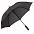 Зонт-трость Jenna, черный с оранжевым с логотипом в Астрахани заказать по выгодной цене в кибермаркете AvroraStore