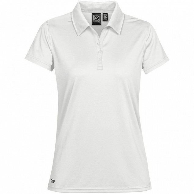 Рубашка поло женская Eclipse H2X-Dry, белая с логотипом в Астрахани заказать по выгодной цене в кибермаркете AvroraStore