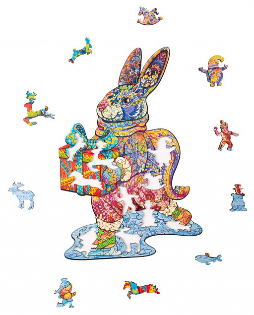 Пазл «Волшебный кролик» с логотипом в Астрахани заказать по выгодной цене в кибермаркете AvroraStore