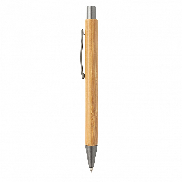 Тонкая бамбуковая ручка с логотипом в Астрахани заказать по выгодной цене в кибермаркете AvroraStore