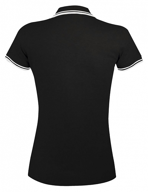 Рубашка поло женская PASADENA WOMEN 200 с контрастной отделкой, серый меланж c оранжевым с логотипом в Астрахани заказать по выгодной цене в кибермаркете AvroraStore