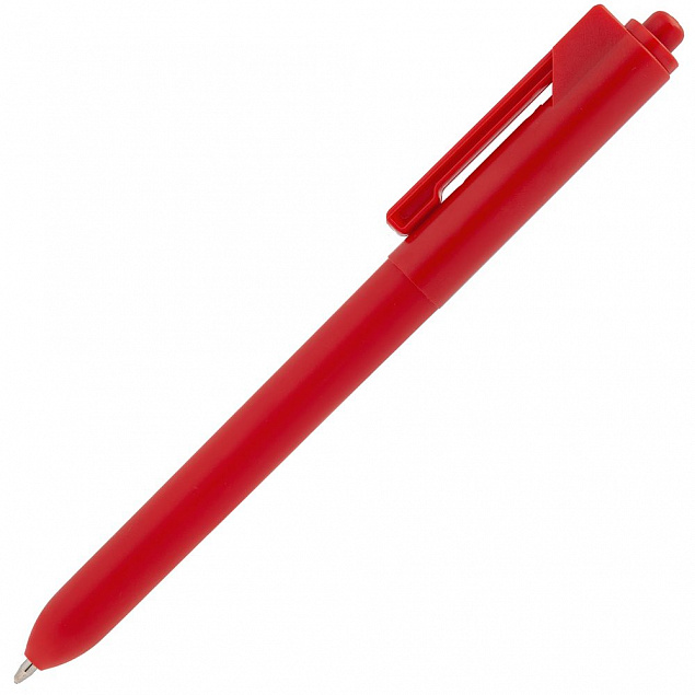 Ручка шариковая Hint, красная с логотипом в Астрахани заказать по выгодной цене в кибермаркете AvroraStore