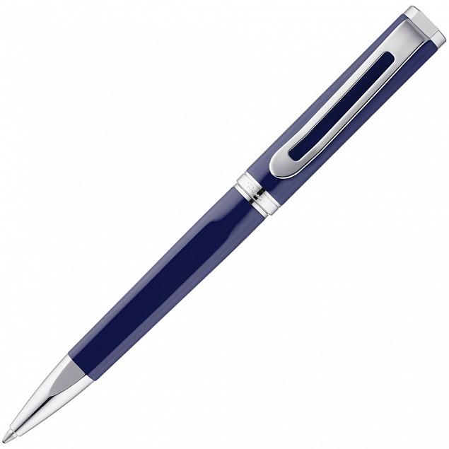 Ручка шариковая Phase, синяя с логотипом в Астрахани заказать по выгодной цене в кибермаркете AvroraStore