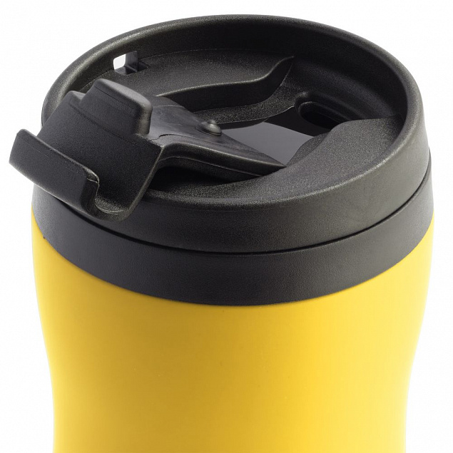 Термостакан Forma, желтый с логотипом в Астрахани заказать по выгодной цене в кибермаркете AvroraStore