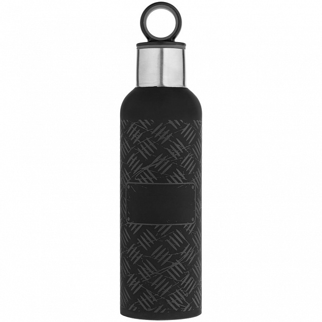 Tермобутылка Hard Work Black, черная с логотипом в Астрахани заказать по выгодной цене в кибермаркете AvroraStore