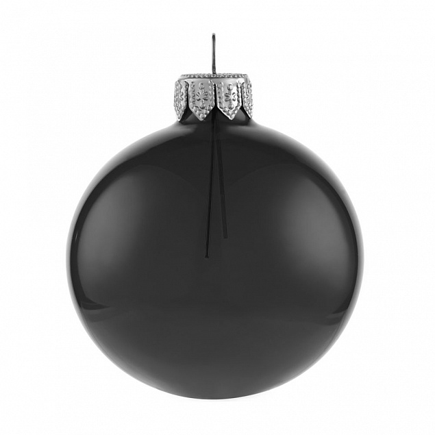 Елочный шар Gala Night в коробке, черный, 6 см с логотипом в Астрахани заказать по выгодной цене в кибермаркете AvroraStore