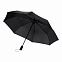Зонт складной Nord, черный с логотипом в Астрахани заказать по выгодной цене в кибермаркете AvroraStore