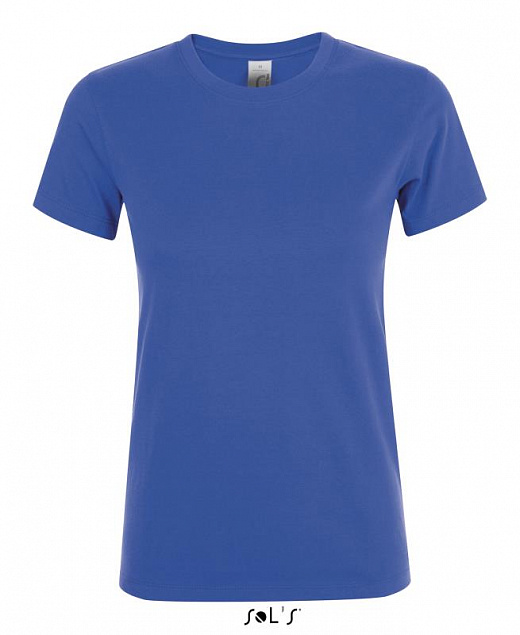 Фуфайка (футболка) REGENT женская,Ярко-синий XXL с логотипом в Астрахани заказать по выгодной цене в кибермаркете AvroraStore