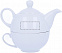 Чайник с чашкой с логотипом в Астрахани заказать по выгодной цене в кибермаркете AvroraStore