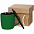 Набор Color Block, зеленый с черным с логотипом в Астрахани заказать по выгодной цене в кибермаркете AvroraStore