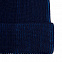 Шапка Nobilis, темно-синяя с синим с логотипом в Астрахани заказать по выгодной цене в кибермаркете AvroraStore