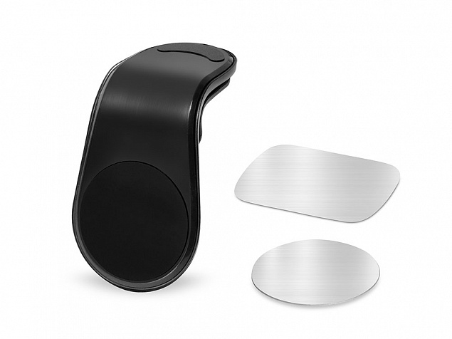 Магнитный держатель для телефона Magrip, черный с логотипом в Астрахани заказать по выгодной цене в кибермаркете AvroraStore