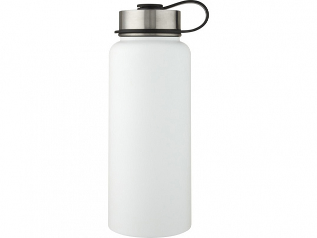 Supra медная спортивная бутылка объемом 1 л с вакуумной изоляцией и 2 крышками, белый с логотипом в Астрахани заказать по выгодной цене в кибермаркете AvroraStore