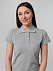 Рубашка поло женская Virma Premium Lady, серый меланж с логотипом в Астрахани заказать по выгодной цене в кибермаркете AvroraStore