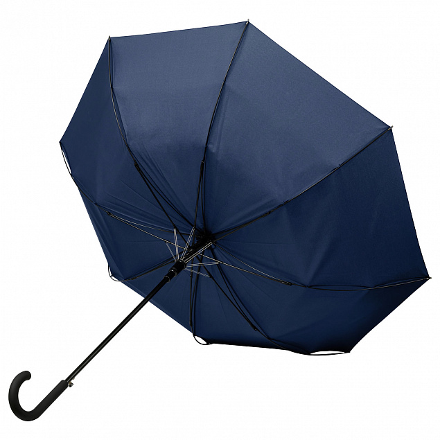 Зонт-трость Torino, синий с логотипом в Астрахани заказать по выгодной цене в кибермаркете AvroraStore