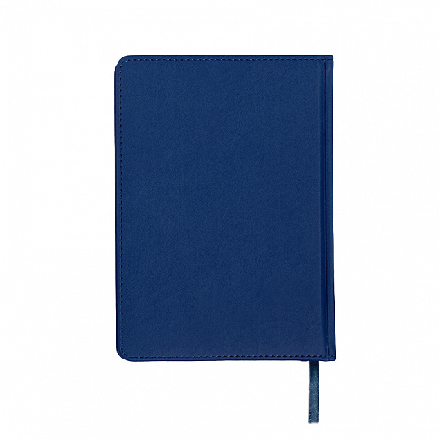 Ежедневник недатированный Campbell, А5,  темно-синий, белый блок с логотипом в Астрахани заказать по выгодной цене в кибермаркете AvroraStore