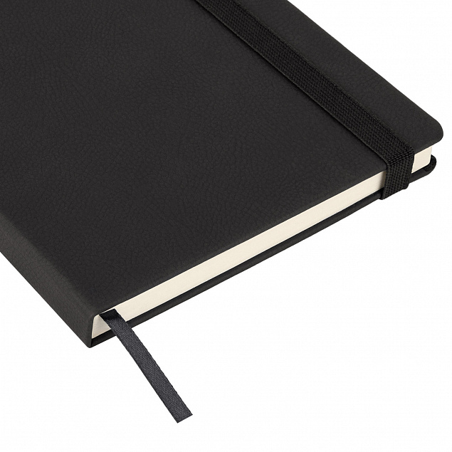 Ежедневник недатированный Marseille soft touch BtoBook, черный с логотипом в Астрахани заказать по выгодной цене в кибермаркете AvroraStore