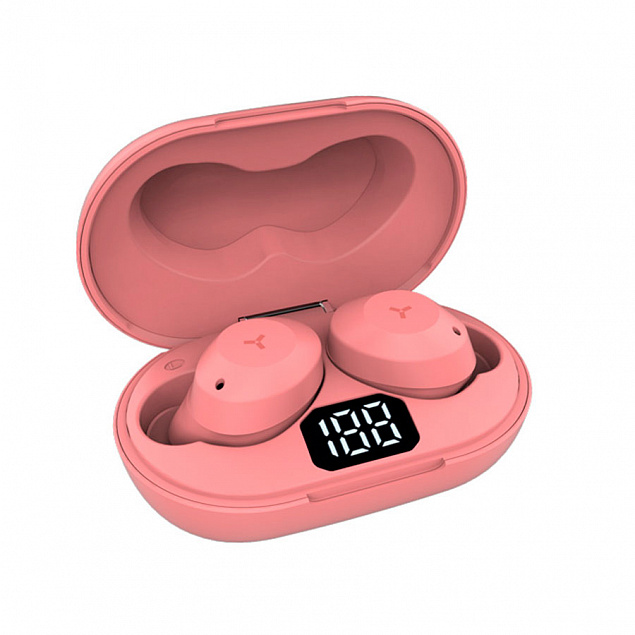 Беспроводные наушники ACCESSTYLE FOX TWS, розовый с логотипом в Астрахани заказать по выгодной цене в кибермаркете AvroraStore