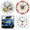 Часы стеклянные на заказ Time Wheel с логотипом в Астрахани заказать по выгодной цене в кибермаркете AvroraStore
