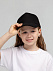 Бейсболка детская Standard Kids, черная с логотипом в Астрахани заказать по выгодной цене в кибермаркете AvroraStore