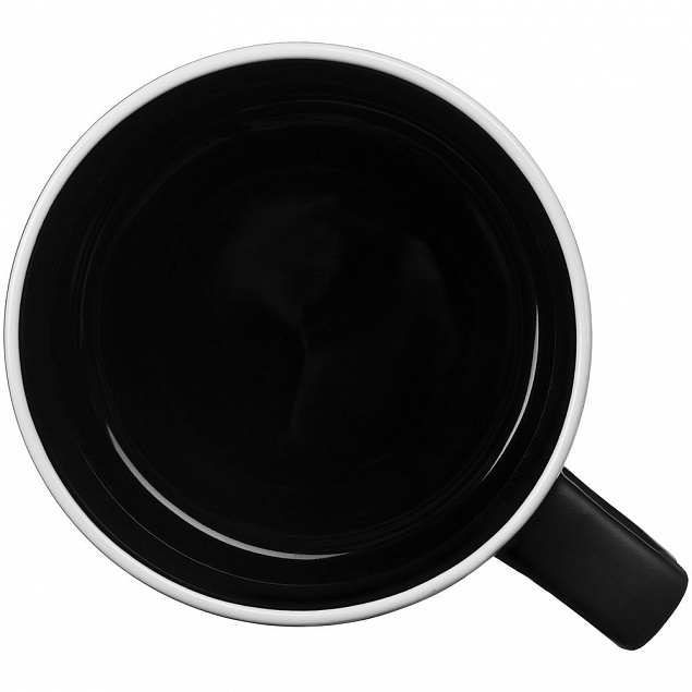 Чашка «Леон», черная с логотипом в Астрахани заказать по выгодной цене в кибермаркете AvroraStore
