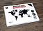 Деревянная карта мира World Map Wall Decoration Small, черная с логотипом в Астрахани заказать по выгодной цене в кибермаркете AvroraStore
