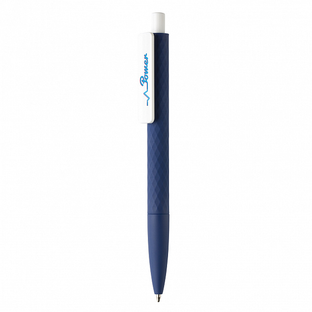 Ручка X3 Smooth Touch, темно-синий с логотипом в Астрахани заказать по выгодной цене в кибермаркете AvroraStore