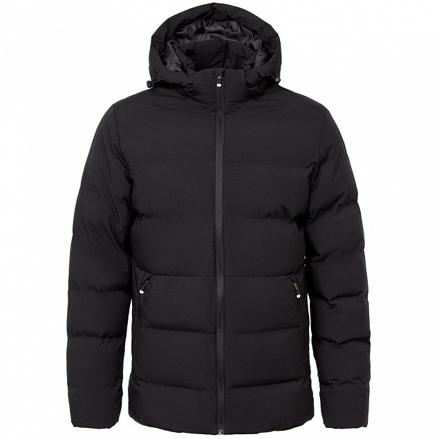 Куртка с подогревом Thermalli Everest, черная с логотипом в Астрахани заказать по выгодной цене в кибермаркете AvroraStore