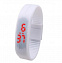 Часы наручные электронные A-WATCH в пластиковой коробке, цвет белый с логотипом в Астрахани заказать по выгодной цене в кибермаркете AvroraStore