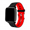 браслет к часам SAM черный/красный с логотипом в Астрахани заказать по выгодной цене в кибермаркете AvroraStore