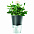 Горшок для растений с функцией самополива Flowerpot, фарфоровый, голубой с логотипом в Астрахани заказать по выгодной цене в кибермаркете AvroraStore