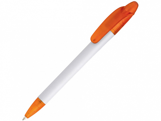 Ручка шариковая Celebrity Эвита, белый/оранжевый с логотипом в Астрахани заказать по выгодной цене в кибермаркете AvroraStore