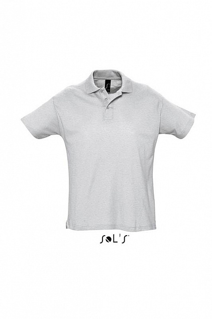 Джемпер (рубашка-поло) SUMMER II мужская,Светлый меланж L с логотипом в Астрахани заказать по выгодной цене в кибермаркете AvroraStore