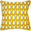 Чехол на подушку Twirl, квадратный, горчичный с логотипом в Астрахани заказать по выгодной цене в кибермаркете AvroraStore
