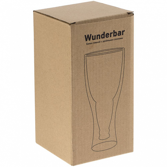Бокал для пива с двойными стенками Wunderbar с логотипом в Астрахани заказать по выгодной цене в кибермаркете AvroraStore