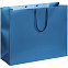 Пакет бумажный «Блеск», большой, синий с логотипом в Астрахани заказать по выгодной цене в кибермаркете AvroraStore