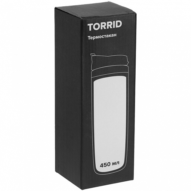 Термостакан Torrid, черный с логотипом в Астрахани заказать по выгодной цене в кибермаркете AvroraStore