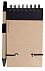 Блокнот на кольцах Eco Note с ручкой, черный с логотипом в Астрахани заказать по выгодной цене в кибермаркете AvroraStore