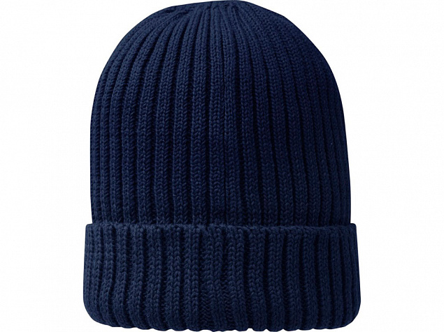 Ives, органическая шапка, темно-синий с логотипом в Астрахани заказать по выгодной цене в кибермаркете AvroraStore