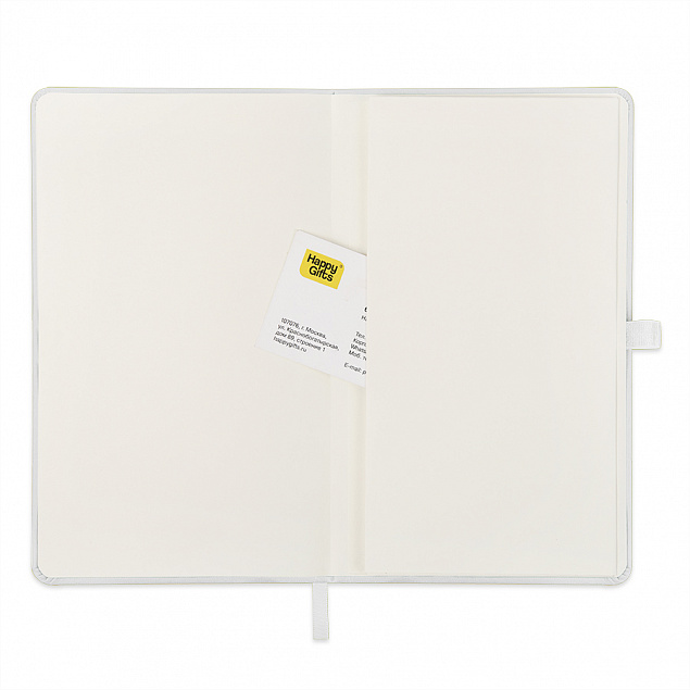 Ежедневник недатированный HAMILTON, A5, белый, кремовый блок с логотипом в Астрахани заказать по выгодной цене в кибермаркете AvroraStore