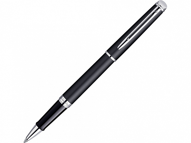Ручка роллер «Hemisphere Matt Black CT F» с логотипом в Астрахани заказать по выгодной цене в кибермаркете AvroraStore