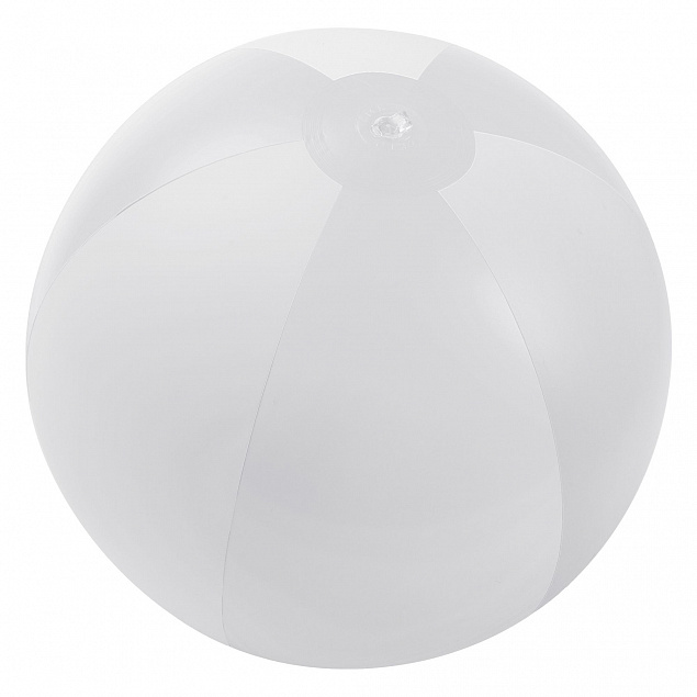 Надувной пляжный мяч Jumper, белый с логотипом в Астрахани заказать по выгодной цене в кибермаркете AvroraStore