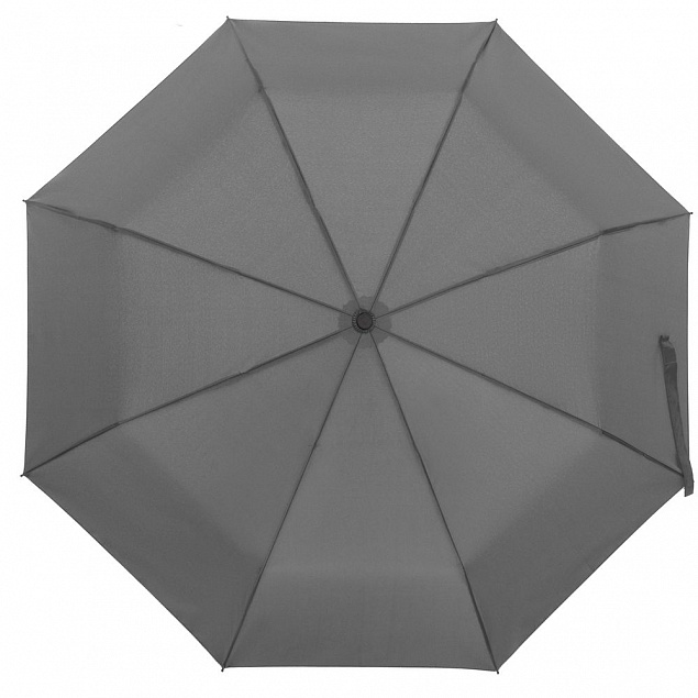 Зонт складной Monsoon, серый с логотипом в Астрахани заказать по выгодной цене в кибермаркете AvroraStore