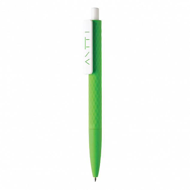 Ручка X3 Smooth Touch, зеленый с логотипом в Астрахани заказать по выгодной цене в кибермаркете AvroraStore