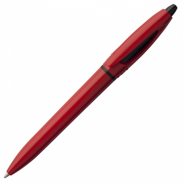 Ручка шариковая S! (Си), красная с логотипом в Астрахани заказать по выгодной цене в кибермаркете AvroraStore