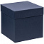 Коробка Cube M, синяя с логотипом в Астрахани заказать по выгодной цене в кибермаркете AvroraStore