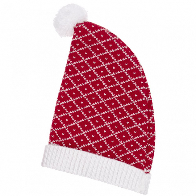 Вязаная шапочка Dress Cup, красная с логотипом в Астрахани заказать по выгодной цене в кибермаркете AvroraStore