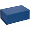 Коробка LumiBox, синяя матовая с логотипом в Астрахани заказать по выгодной цене в кибермаркете AvroraStore